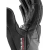 Slidinėjimo pirštinės Leki Hevon Thermo 3D — izoliuotos unisex žieminės pirštinės, dydis 9, juodos, Velcro užsegimas