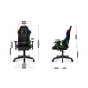 Žaidimų kėdė vaikams Huzaro Ranger 6.0 RGB Mesh