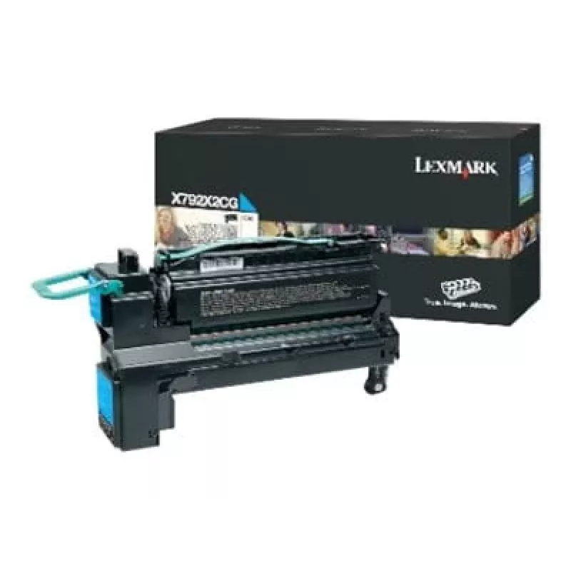 Lexmark X792X2CG spausdintuvo žydros spalvos eksploatacinė medžiaga