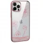 Apsauginis telefono dėklas Devia Crystal Flora, skirtas iPhone 12 mini, rožinio aukso spalvos