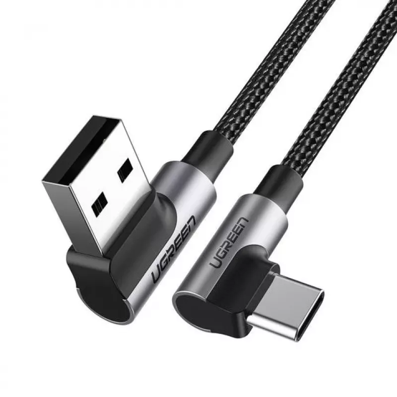Ugreen 20856 USB kabelis USB 2.0 USB A USB C Juoda, Sidabrinė