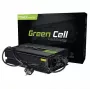 Maitinimo inverteris Green Cell INV07, nuolatinė srovė 12 V į kintamąją 230 V, 300 W, 50 Hz, C tipo kištukas, juodas