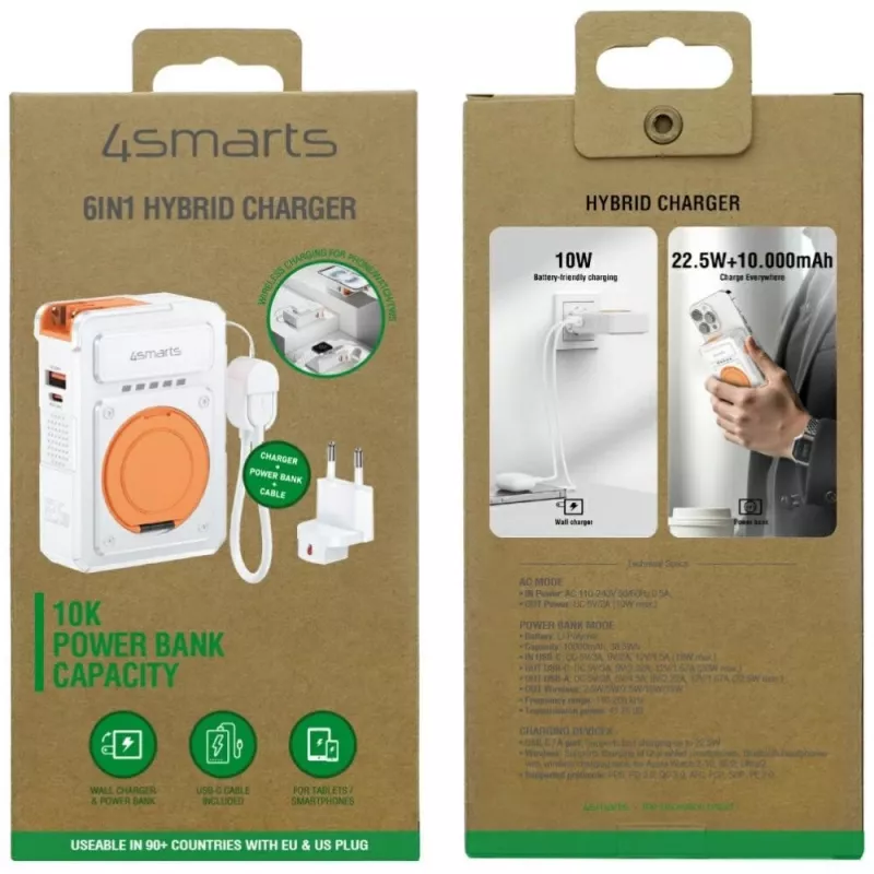 Nešiojama išorinė baterija 4smarts 541384 10000 mAh