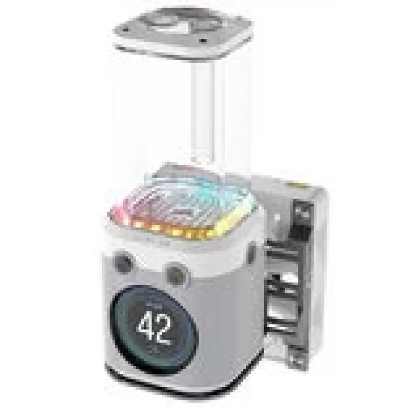 CPU skysčio aušintuvo siurblio rinkinys CORSAIR iCUE Link XD6 RGB Elite LCD su 6 RGB ventiliatoriais