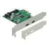 DeLOCK PCI Express x1 kortelė su 2 x USB Type-C™ lizdais
