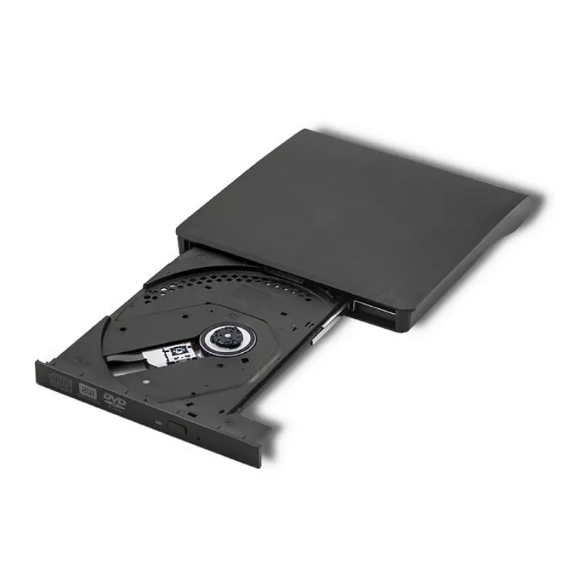 Išorinis DVD‑RW įrenginys QOLTEC 51857 — USB 3.0, SATA sąsaja, DVD±R 8x, DVD±RW 4x, DVD‑RAM 5x, CD 24x, juodas