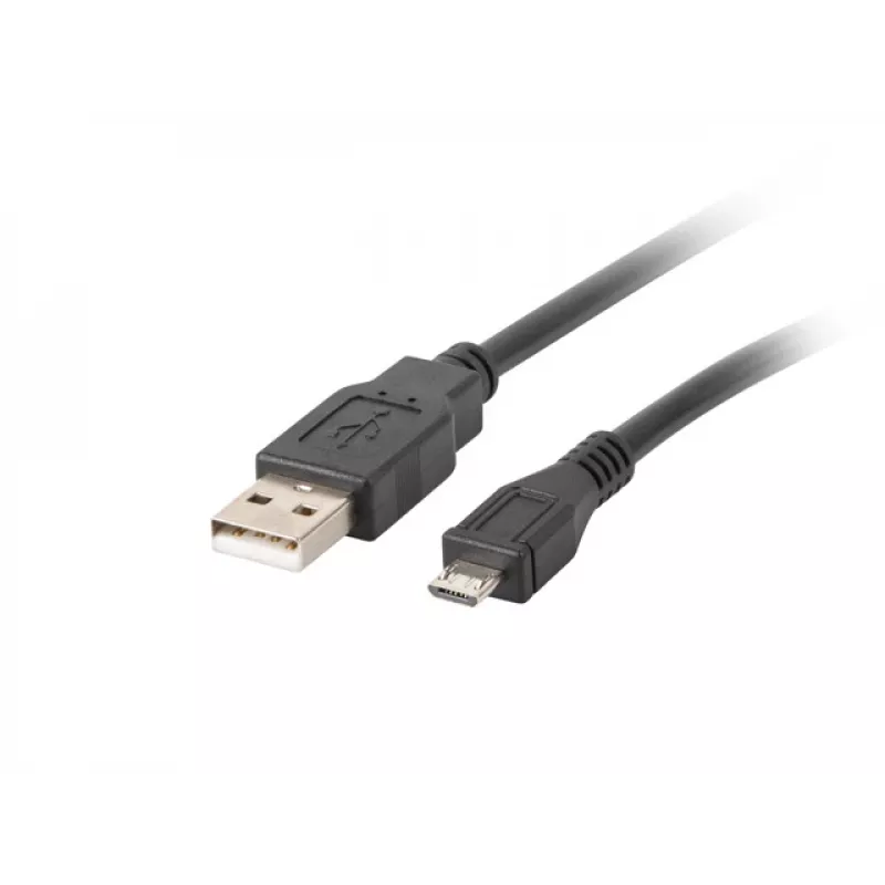 Lanberg CA-USBM-10CC-0010-BK USB laidas USB 2.0 1 m Micro-USB B USB A Juodas