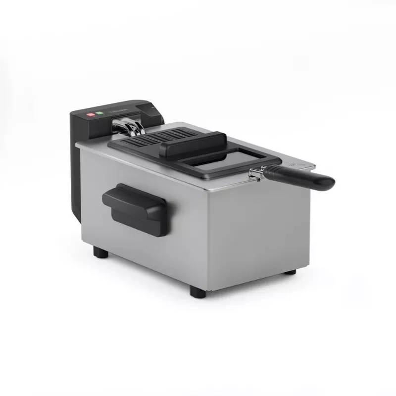 Tristar gilių riebalų keptuvė | FR-9338 | Galia 2000 W | Talpa 3 L | Nerūdijantis plienas/Juoda