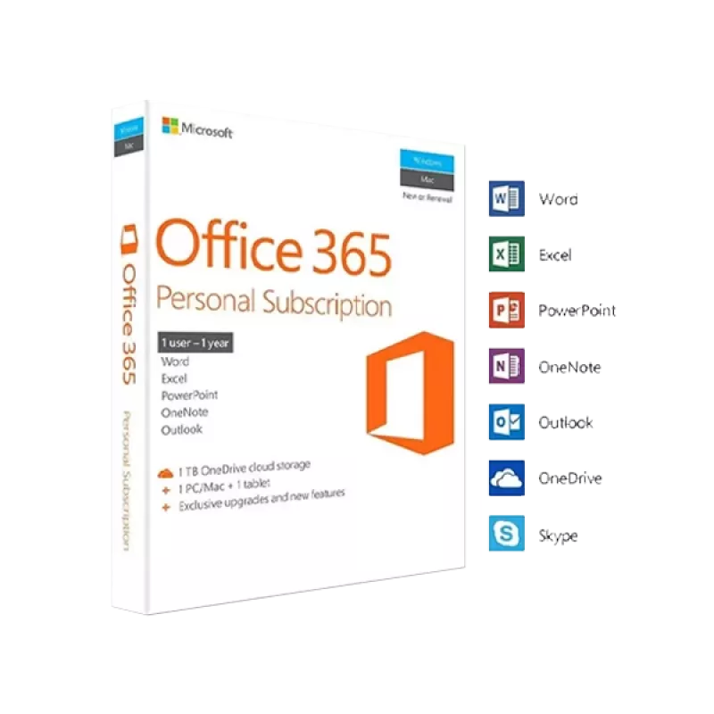 Microsoft Office 365 Personal - 1 Year (EU)