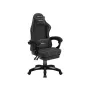 Žaidimų kėdė huzaro Force 3.7 Carbon Juoda — ergonomiška, reguliuojamo aukščio 107,5–116,5 cm, 5 ratukai, juosmens ir kaklo pagalvės