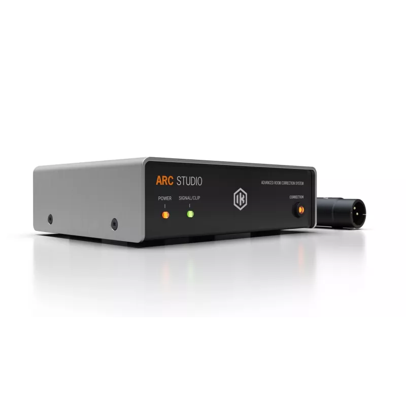 ik multimedia ARC Studio IP-ARC-STUDIO-IN garsiakalbiai, 50 W, 50 Ω išėjimo varža, 24 bitų / 96 kHz, juodi, 465 g