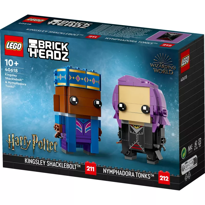 Lego Brickheadz Haris Poteris 40618 Kingsley Shacklebolt ir Nimfadora Tonks