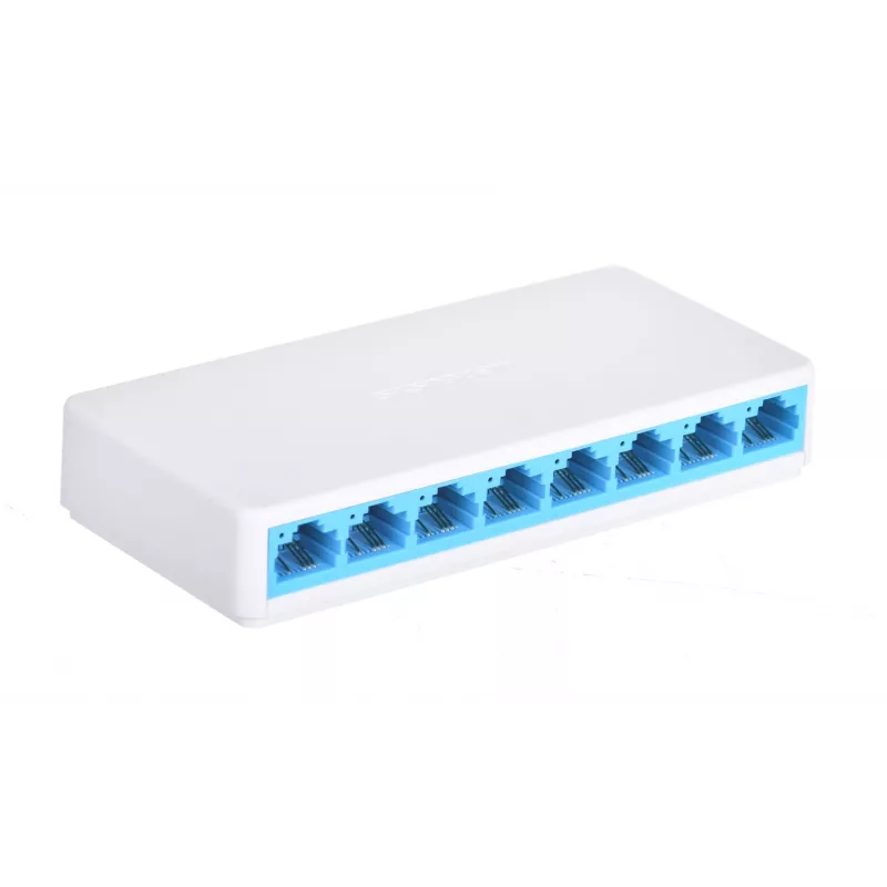 Komutatorius Mercusys MS108 8 prievadų RJ-45 10/100Mbps Nevaldomas