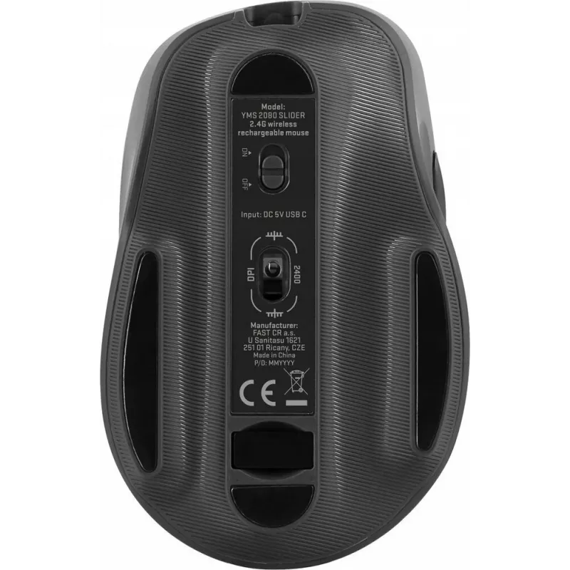 Belaidė pelė YENKEE YMS 2080GY SLIDER 2.4Ghz
