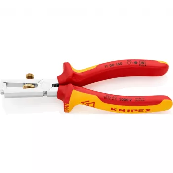 Knipex 11 06 160 kabelių nuėmiklis oranžinis, raudonas