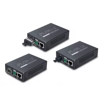 PLANET GT805A tinklo medijos keitiklis 1000 Mbit/s Daugiamodis Juoda