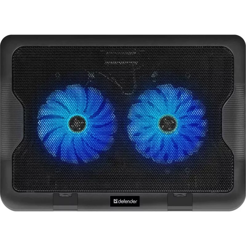 Nešiojamojo kompiuterio aušinimo padėklas DEFENDER NS-503 43,2 cm (17 colių) nešiojamiesiems kompiuteriams, 2 ventiliatoriai, maitinamas per USB, juodas