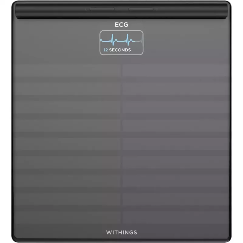 Withings BODY SCAN Square Juoda elektroninės asmeninės svarstyklės