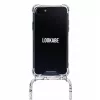 Lookabe Snake Edition karoliai, skirti iPhone XR, sidabriniai – nešiojamas telefono aksesuaras