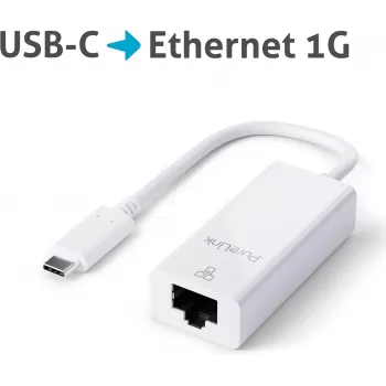 PureLink IS260 kabelio sąsajos / lyties adapteris USB-C RJ-45 baltas (IS260)