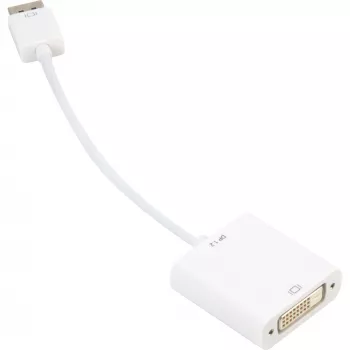 Sharkoon DisplayPort į DVI adapterio kabelis 0,15 m baltas — DisplayPort 1.2 į DVI
