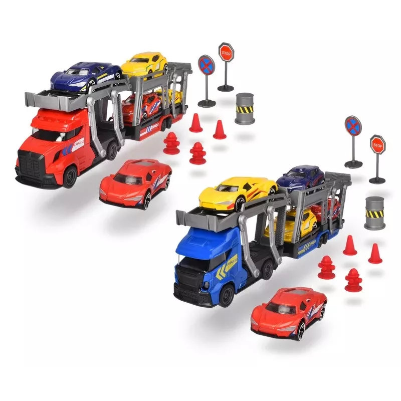 Mechaninis žaislų rinkinys „Dickie City Set 203745012“ su transporto priemonėmis ir priedais
