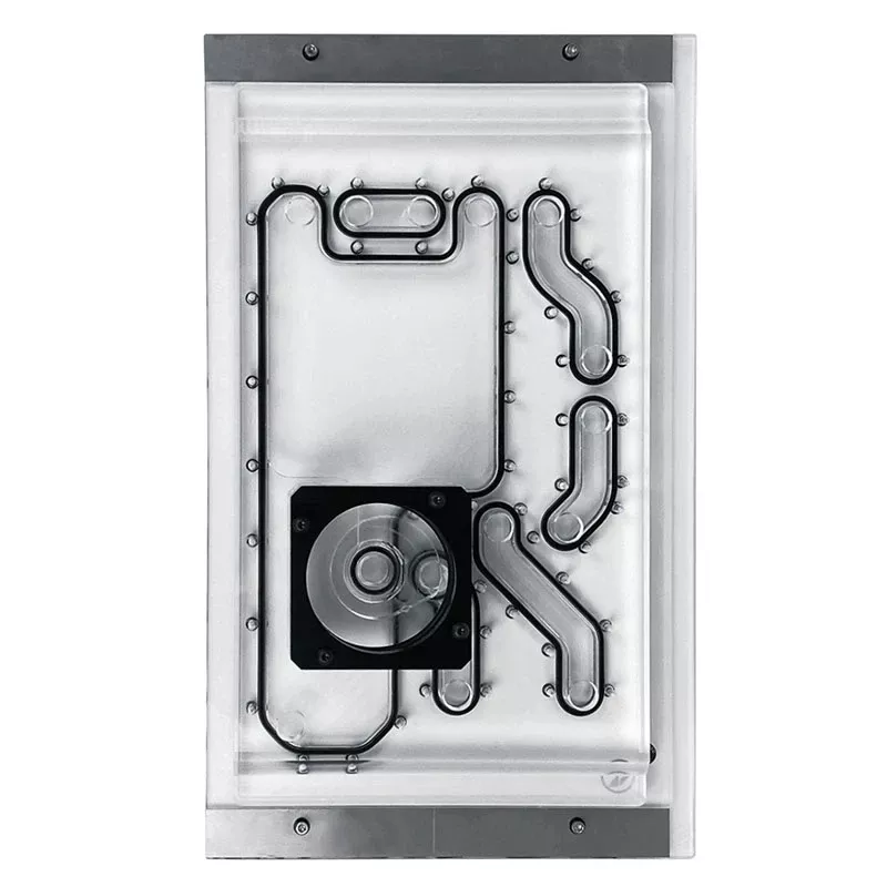 Priekinė plokštė Stealkey Customs, skirta Lian Li O11D Mini MK2 — balta (SW10011.1)
