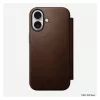 „Folio“ tipo telefono dėklas „Nomad NM014209858“, skirtas „Apple iPhone 17“, 16 cm (6,3 colio), rudas, 4 kortelių kišenės