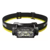 Ant galvos tvirtinamas žibintuvėlis Nitecore HC60 UHE su 4000 mAh baterija, 6 šviesos diodai, atsparus vandeniui, atsparus smūgiams, juoda/geltona