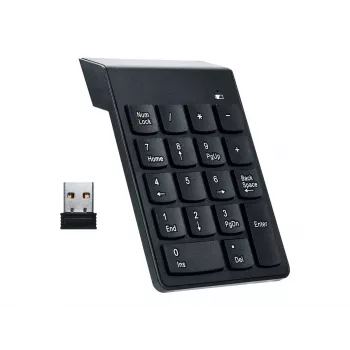 Gembird KPD-W-02 skaitmeninė klaviatūra Nešiojamam kompiuteriui / PC Bluetooth Juoda