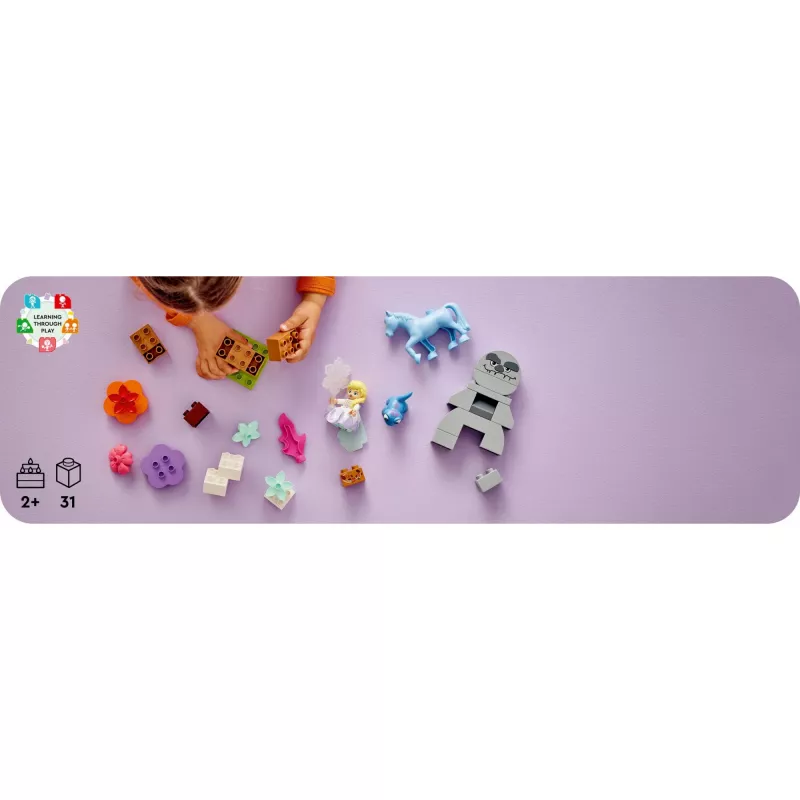 LEGO DUPLO žaidimų rinkinys 10418 — Disney Elsa ir Bruni Užburtame miške, 31 detalė, 2+ metų