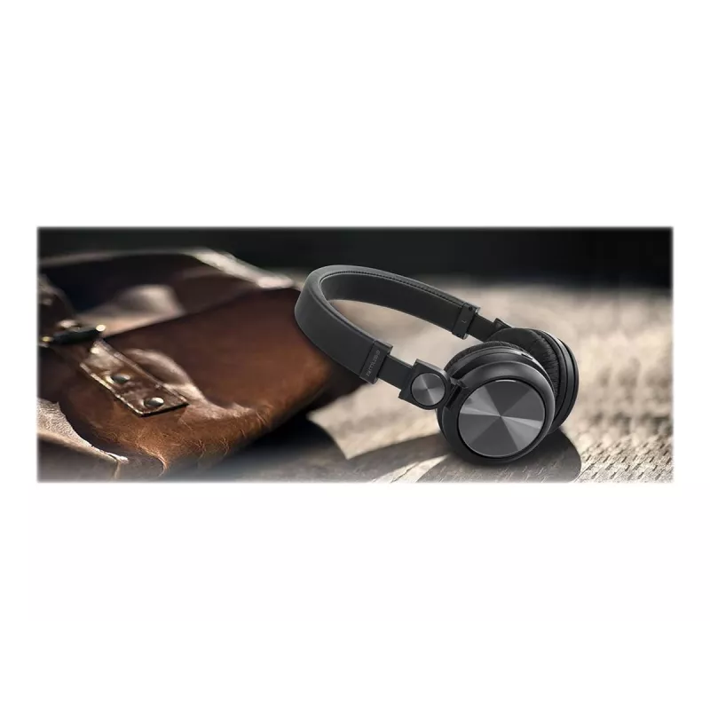 Ausinės / headset Muse M-276BT laidinės ir belaidės, ant ausų, skambučiai/muzika, Bluetooth, juodos