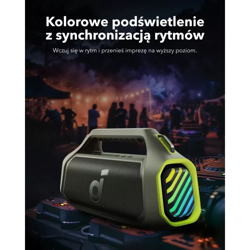 Boom 2 Plus | Galingas lauko bosinis Bluetooth garsiakalbis „Adventure Green“