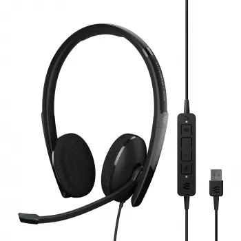 EPOS | SENNHEISER ADAPT 160T USB II ausinės, laidinės, lankeliu, biurui/skambučių centrui, USB Type-A, juodos