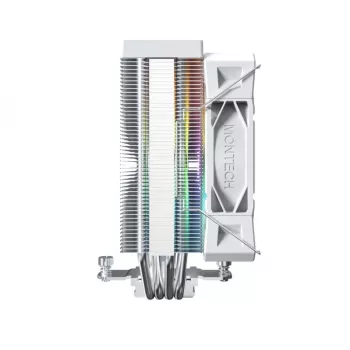 Oro aušintuvas Montech NX400 ARGB 120 mm baltas — 270 W TDP, FDB, 156×74×120 mm