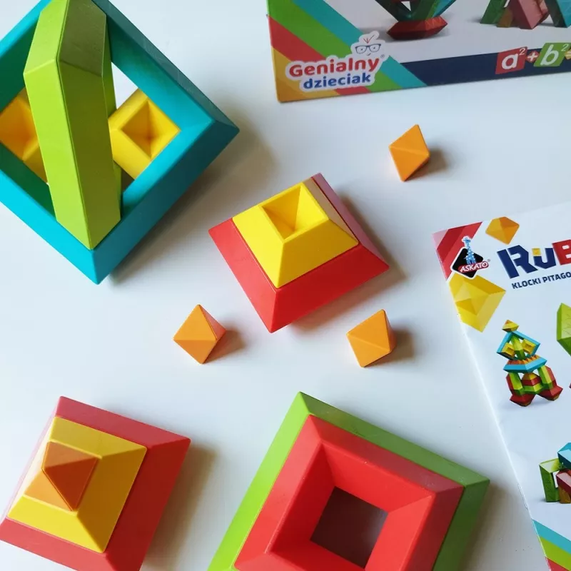 Edukacinis konstravimo žaislas Ascato Pythagoras Blocks Rubanta 30 vienetų modelis 119403
