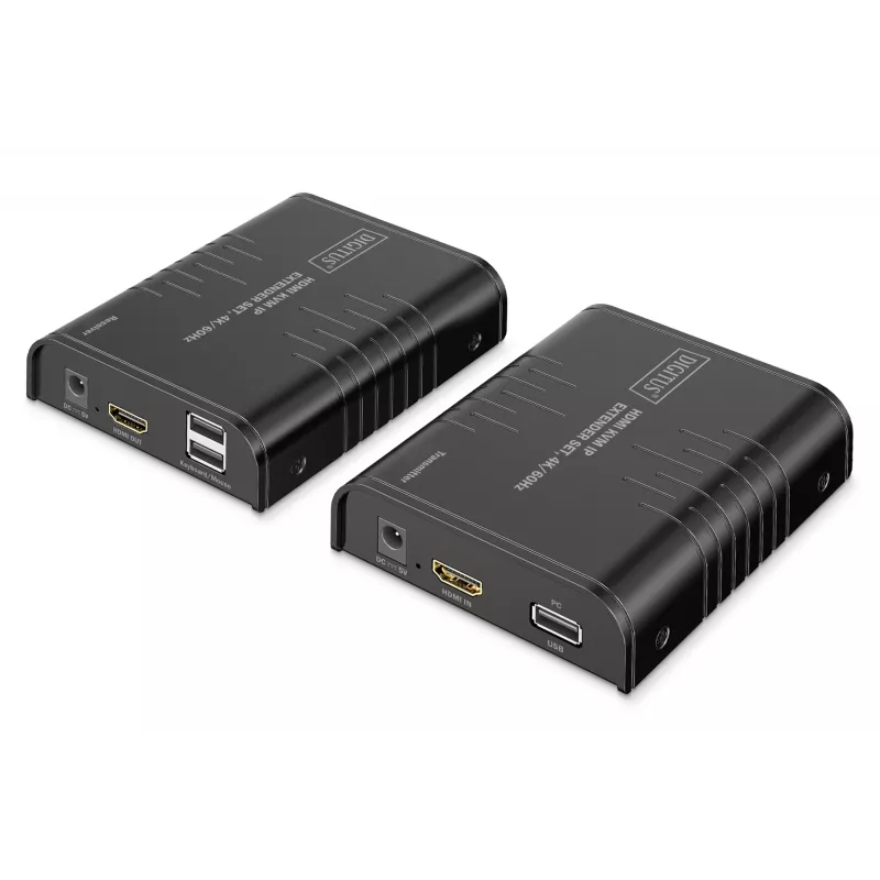 KVM ilgintuvo rinkinys DIGITUS DS-55355 HDMI per IP 4K 60Hz