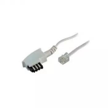 Telefono kabelis S/CONN 70050-W 10 m Baltas
