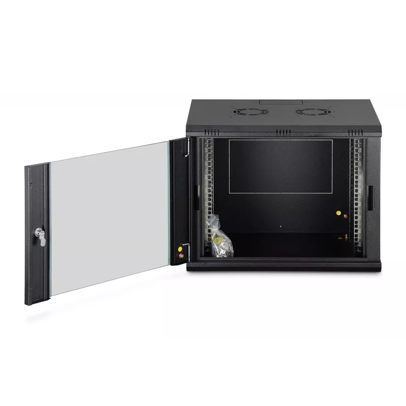 Ant sienos montuojama spintelė DIGITUS Dynamic-N 9U, 600x450 mm (PxG), IP20, rakto užraktas, nesurinkta
