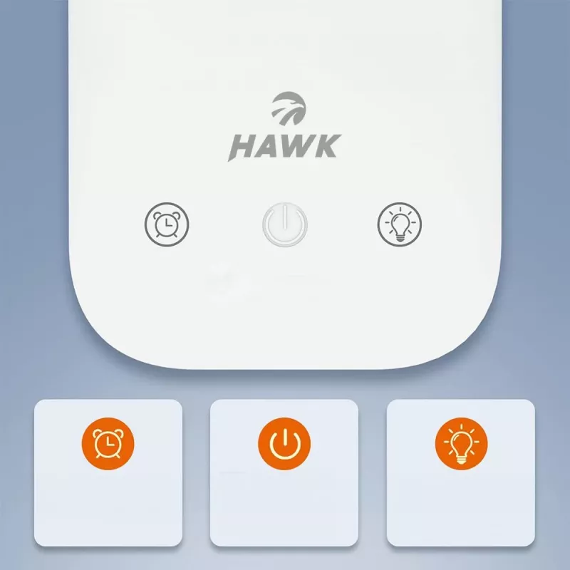 Stalinė lempa Hawk HW-LAMP01 balta LED reguliuojamo ryškumo, reguliuojama rankena