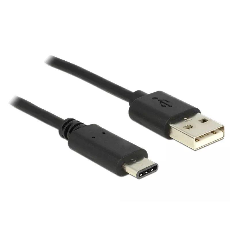 USB laidas „DeLOCK“ 0,5 m USB 2.0-A į USB 2.0-C