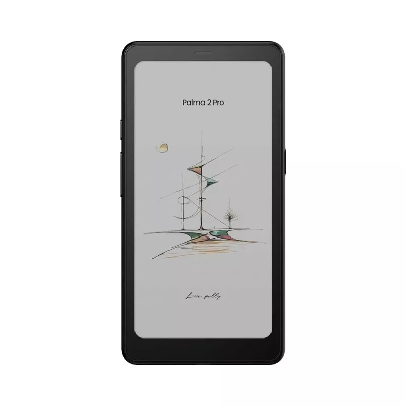 E. skaityklė Onyx BOOX Palma 2 Pro — 6,13 col. 824×1648, 8 GB RAM, 128 GB, Android 15, pirštų atspaudų skaitytuvas, Wi‑Fi, Bluetooth 5.1, SIM lizdas, 3950 mAh, juoda