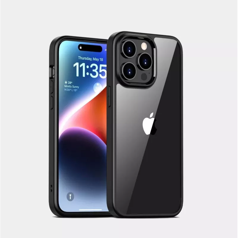 Dėklas JT BERLIN Pankow Hybrid skirtas iPhone 15 Pro Max 17 cm juodas