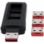 jungčių adapteris EXSYS EX-1112-R USB A 3.0 raudonas