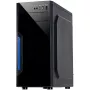 Korpusas INTER-TECH B-42 juodas Midi Tower, ATX, 2xUSB2.0, mėlyna LED juostelė, PSU pasirinktinai