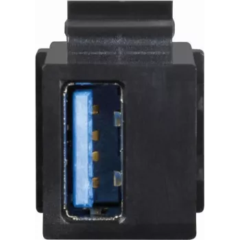“Keystone” modulinė jungtis USB-A 3.0 lizdas į USB-A 3.0 lizdą, LogiLink® [NK0015B] (NK0015B)