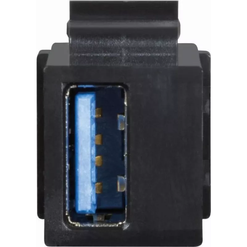 “Keystone” modulinė jungtis USB-A 3.0 lizdas į USB-A 3.0 lizdą, LogiLink® [NK0015B] (NK0015B)