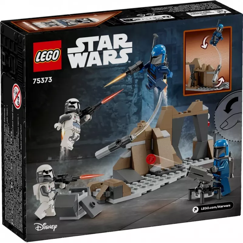 Konstruktorius LEGO Star Wars Ambush on Mandalore Battle Pack 75373 — 4 minifigūrėlės, 109 detalės, amžius 6+