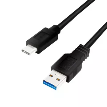 Logilink - USB kabelis - USB Type A (M) į 24 kontaktų USB-C (M) apverčiamas - USB 3.2 Gen 1 - 3 A - 3 m - juodas (CU0171)