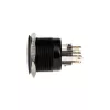 DimasTech PD220 vandalams atsparus 25 mm mygtukas Juodaline Dot RGB
